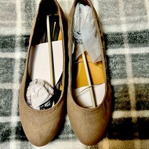 Soft beige Torrid flats.